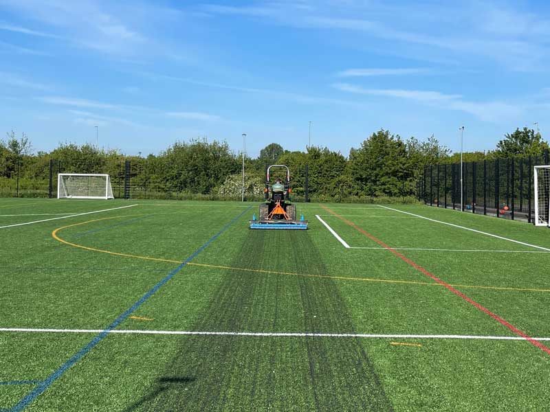 3G Artificial Sports Pitch Maintenance Brushing